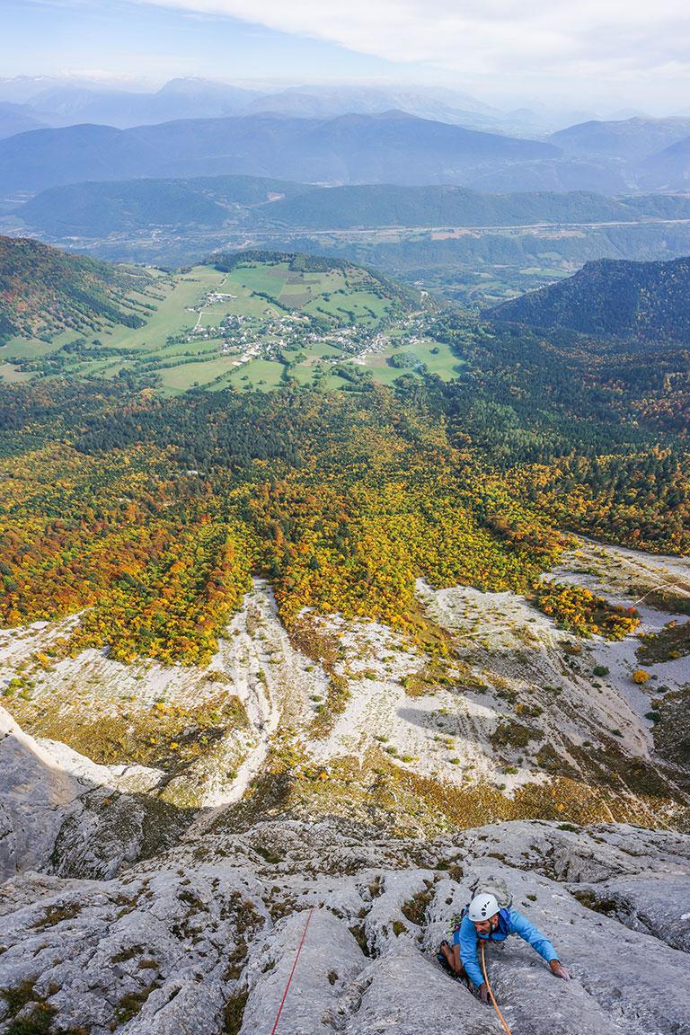 Escalade dans le Vercors @Samuel Blanc